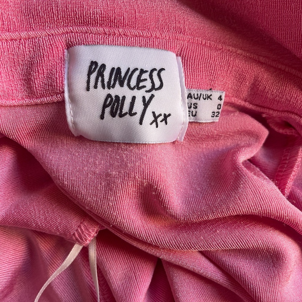 Princess Polly Pink Ruched Blouse - Picture 2 of 2